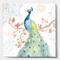 Designart - peacocks Watercolor II - Traditional Gallery-wrapped Canvas